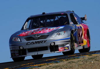 SONOMA, CA - JUNE 19: Scott Speed, driver of the #82 Red Bull Toyota, drives during qualifying for the NASCAR Sprint Cup Series Toyota/Save Mart 350 at the Infineon Raceway on June 19, 2009 in Sonoma, California.  (Photo by Robert Laberge/Getty Images)