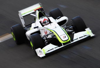 NORTHAMPTON, UNITED KINGDOM - JUNE 20:  Jenson Button of Great Britain and Brawn GP drives during final practice prior to qualifying for the British Formula One Grand Prix at Silverstone on June 20, 2009 in Northampton, England.  (Photo by Clive Mason/Getty Images)