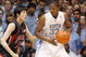 CHAPEL HILL, NC - FEBRUARY 03: Ed Davis #32 of the North Carolina Tar Heels looks to move the ball against Jin Soo Kim #11 of Maryland Terrapins during the game on February 3, 2009 at the Dean E. Smith Center in Chapel Hill, North Carolina.  (Photo by Kevin C. Cox/Getty Images)
