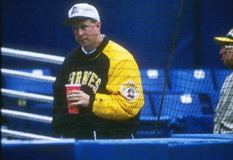 27 May 1997:  Kevin McClatchy of the Pittsburgh Pirates stands in the bleacher during a game against the Houston Astros at Three Rivers Stadium in Pittsburgh, Pennsylvania.  The Astros won the game 5-3. Mandatory Credit: Jed Jacobsohn  /Allsport