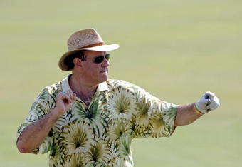UNITED STATES - MAY 24:  Chris Berman, ESPN Announcer reacts to a shot during the FedEx St. Jude Classic Stanford Pro-Am on May 24, 2006 at TPC Southwind in Memphis, Tennessee.  (Photo by Joe Murphy/Getty Images)