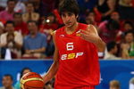 BEIJING - AUGUST 12:  Ricky Rubio #6 of Spain calls a play while taking on China in the preliminary round basketball game held at the Beijing Olympic Basketball Gymnasium during Day 4 of the Beijing 2008 Olympic Games on August 12, 2008 in Beijing, China.  (Photo by Mike Hewitt/Getty Images)