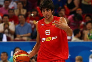 BEIJING - AUGUST 12:  Ricky Rubio #6 of Spain calls a play while taking on China in the preliminary round basketball game held at the Beijing Olympic Basketball Gymnasium during Day 4 of the Beijing 2008 Olympic Games on August 12, 2008 in Beijing, China.  (Photo by Mike Hewitt/Getty Images)