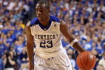 LEXINGTON, KY - FEBRUARY 21:  Jodie Meeks #23 of the Kentucky Wildcats dribbles the ball during the SEC game against the Tennessee Volunteers at Rupp Arena on February 21, 2009 in Lexington, Kentucky.  (Photo by Andy Lyons/Getty Images)