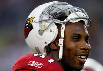 TAMPA, FL - FEBRUARY 01:  Wide receiver Anquan Boldin #81 of the Arizona Cardinals looks on against the Pittsburgh Steelers during Super Bowl XLIII on February 1, 2009 at Raymond James Stadium in Tampa, Florida.  (Photo by Streeter Lecka/Getty Images)