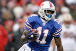 ORCHARD PARK, NY - NOVEMBER 30: Roscoe Parrish #11 of the Buffalo Bills returns a punt against the San Francisco 49ers  on November 30, 2008 at Ralph Wilson Stadium in Orchard Park, New York. The 49ers won10-3.  (Photo by Rick Stewart/Getty Images)