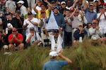 FARMINGDALE, NY - JUNE 21:  Ricky Barnes reacts to his birdie putt on the 17th hole during the continuation of the third round of the 109th U.S. Open on the Black Course at Bethpage State Park on June 21, 2009 in Farmingdale, New York.  (Photo by Andrew Redington/Getty Images)