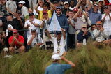 FARMINGDALE, NY - JUNE 21:  Ricky Barnes reacts to his birdie putt on the 17th hole during the continuation of the third round of the 109th U.S. Open on the Black Course at Bethpage State Park on June 21, 2009 in Farmingdale, New York.  (Photo by Andrew Redington/Getty Images)