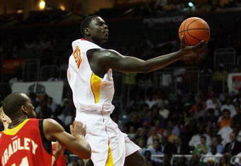 CORAL GABLES, FL - APRIL 01:  Lance Stephenson #1 of the East Team lays the ball up over Avery Bradley Jr. #11 of the West Team in the 2009 McDonald's All American Men's High School Basketball Game at BankUnited Center on April 1, 2009 in Coral Gables, Florida.  (Photo by Doug Benc/Getty Images)