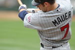 OAKLAND, CA - JUNE 11: Joe Mauer #7 of the Minnesota Twins bats against the Oakland Athletics during a Major League Baseball game on June 11, 2009 at the Oakland Coliseum in Oakland, California. (Photo by Jed Jacobsohn/Getty Images)
