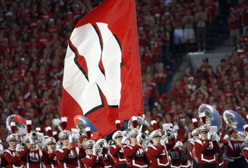MADISON, WI - SEPTEMBER 22: The Wisconsin Badgers perform a pre-game show before a game against the Iowa Hawkeyes at Camp Randall Stadium September 22, 2007 in Madison, Wisconsin. (Photo by Jonathan Daniel/Getty Images)