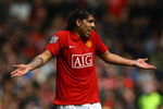 MANCHESTER, ENGLAND - MAY 16:  Carlos Tevez of Manchester United gestures during the Barclays Premier League match between Manchester United and Arsenal at Old Trafford on May 16, 2009 in Manchester, England.  (Photo by Alex Livesey/Getty Images)
