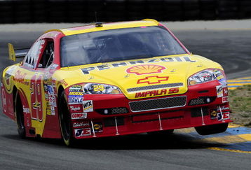 SONOMA, CA - JUNE 19:  Kevin Harvick, driver of the #29 Shell/Pennzoil Chevrolet, drives during practice for the NASCAR Sprint Cup Series Toyota/Save Mart 350 at the Infineon Raceway on June 19, 2009 in Sonoma, California.  (Photo by Rusty Jarrett/Getty Images for NASCAR)
