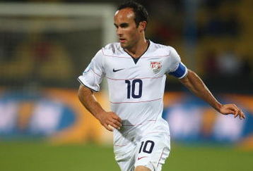 RUSTENBURG, SOUTH AFRICA - JUNE 21:  Landon Donovan of USA runs with the ball during the FIFA Confederations Cup match between Egypt and USA at Royal Bafokeng Stadium on June 21, 2009 in Rustenburg, South Africa.  (Photo by Jamie McDonald/Getty Images)