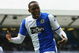 BLACKBURN, ENGLAND - MAY 09: Benni McCarthy of Blackburn Rovers celebrates after scoring the second goal from the penalty spot during the Barclays Premier League match between Blackburn Rovers and Portsmouth at Ewood Park on May 9, 2009 in Blackburn, England. (Photo by Alex Livesey/Getty Images)