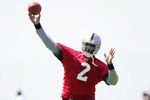 ALAMEDA, CA - MAY 08:  JaMarcus Russell #2 of the Oakland Raiders throws the ball during the Raiders minicamp at the team's permanent training facility on May 8, 2009 in Alameda, California.  (Photo by Ezra Shaw/Getty Images)