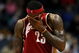 MILWAUKEE - FEBRUARY 20: LeBron James #23 of the Cleveland Cavaliers wipes sweat off of his face near the end of a game against the Milwaukee Bucks in which he scored a game-high 55 points on February 20, 2009 at the Bradley Center in Milwaukee, Wisconsin. The Cavaliers defeated the Bucks 111-103. NOTE TO USER: User expressly acknowledges and agreees that, by downloading and/or using this Photograph, User is consenting to the terms and conditions of the Getty Images License Agreement.  (Photo by Jonathan Daniel/Getty Images)