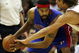 CLEVELAND - APRIL 18:  Anderson Varejao #17 of the Cleveland Cavaliers guards Rasheed Wallace (L) #30 of the Detroit Pistons during Game One of the Eastern Conference Quarterfinals during the 2009 NBA Playoffs at Quicken Loans Arena on April 18, 2009 in Cleveland, Ohio. NOTE TO USER: User expressly acknowledges and agrees that, by downloading and or using this photograph, User is consenting to the terms and conditions of the Getty Images License Agreement.  (Photo by Matt Sullivan/Getty Images)