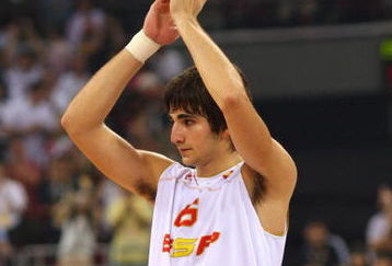 BEIJING - AUGUST 24:  Ricky Rubio #6 of Spain reacts after the United States won 118-107 in the gold medal game during Day 16 of the Beijing 2008 Olympic Games at the Beijing Olympic Basketball Gymnasium on August 24, 2008 in Beijing, China.  (Photo by Phil Walter/Getty Images)