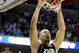 MEMPHIS, TN - MARCH 27: Josh Heytvelt #42 of the Gonzaga Bulldogs dunks the ball over Deon Thompson #21 of the North Carolina Tar Heels in the first half during the NCAA Men's Basketball Tournament South Regionals at the FedExForum on March 27, 2009 in Memphis, Tennessee. (Photo by Joe Murphy/Getty Images)