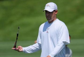 ENGLEWOOD, CO - JUNE 12:  Head coach Josh McDaniels of the Denver Broncos oversees practice during minicamp at the Broncos Dove Valley training facility on June 12, 2009 in Englewood, Colorado.  (Photo by Doug Pensinger/Getty Images)