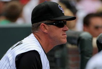 DENVER - MAY 31:  Manager Jim Tracy #4 of the Colorado Rockies directs the team against the San Diego Padres during MLB action at Coors Field on May 31, 2009 in Denver, Colorado. The Padres defeated the Rockies 5-2.  (Photo by Doug Pensinger/Getty Images)