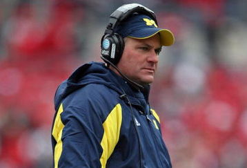 COLUMBUS, OH - NOVEMBER 22:  Rich Rodriguez the Head Coach of the Michigan Wolverines is pictured during the Big Ten Conference game against the Ohio State Buckeyes at Ohio Stadium on November 22, 2008 in Columbus, Ohio.  (Photo by Andy Lyons/Getty Images)