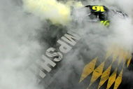 LOUDON, NH - SEPTEMBER 14:  Greg Biffle, driver of the #16 Dish Network Turbo HD Ford, does a burnout following his victory in the NASCAR Sprint Cup Series Sylvania 300 at New Hampshire Motor Speedway on September 14, 2008 in Loudon, New Hampshire.  (Photo by Chris Trotman/Getty Images for NASCAR)