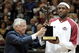 CLEVELAND - MAY 05: LeBron James #23 of the Cleveland Cavaliers receives 2008-2009 MVP trophy from NBA Commissioner David Stern prior to playing the Atlanta Hawks in Game One of the Eastern Conference Semifinals during the 2009 NBA Playoffs at Quicken Loans Arena on May 5, 2009 in Cleveland, Ohio. NOTE TO USER: User expressly acknowledges and agrees that, by downloading and or using this photograph, User is consenting to the terms and conditions of the Getty Images License Agreement. (Photo by Gregory Shamus/Getty Images)