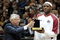 CLEVELAND - MAY 05:  LeBron James #23 of the Cleveland Cavaliers receives 2008-2009 MVP trophy from NBA Commissioner David Stern prior to playing the Atlanta Hawks in Game One of the Eastern Conference Semifinals during the 2009 NBA Playoffs at Quicken Loans Arena on May 5, 2009 in Cleveland, Ohio.  NOTE TO USER: User expressly acknowledges and agrees that, by downloading and or using this photograph, User is consenting to the terms and conditions of the Getty Images License Agreement.  (Photo by Gregory Shamus/Getty Images)