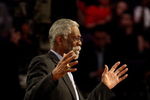 PHOENIX - FEBRUARY 15:  NBA legend Bill Russell is presented with a birthday cake during the 58th NBA All-Star Game, part of 2009 NBA All-Star Weekend at US Airways Center on February 15, 2009 in Phoenix, Arizona.  NOTE TO USER: User expressly acknowledges and agrees that, by downloading and or using this photograph, User is consenting to the terms and conditions of the Getty Images License Agreement.  (Photo by Ronald Martinez/Getty Images)