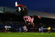 PORTSMOUTH, UNITED KINGDOM - MAY 18: Kenwyne Jones of Sunderland celebrates scoring the first goal of the game during the Barclays Premier League match between Portsmouth and Sunderland at Fratton Park on May 18, 2009 in Portsmouth, England. (Photo by Bryn Lennon/Getty Images)