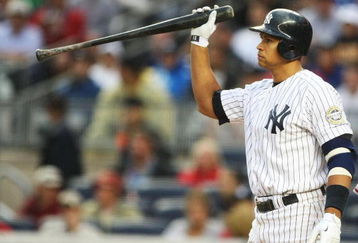 NEW YORK - JUNE 18:  Alex Rodriguez #13 of the New York Yankees slams his bat to the ground  after striking out against the Washington Nationals during their game on June 18, 2009 at Yankee Stadium in the Bronx Borough of New York City.  (Photo by Al Bello/Getty Images)