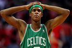 CHICAGO - APRIL 26:  Rajon Rondo #9 of the Boston Celtics walks off the court during an overtime time-out against the Chicago Bulls in Game Four of the Eastern Conference Quarterfinals during the 2009 NBA Playoffs at the United Center on April 26, 2009 in Chicago, Illinois. The Bulls defeated the Celtics 121-118 in double overtime. NOTE TO USER: User expressly acknowledges and agreees that, by downloading and/or using this Photograph, User is consenting to the terms and conditions of the Getty Images License Agreement. (Photo by Jonathan Daniel/Getty Images)