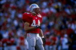 5 Sep 1998:  Free safety Brian Urlacher #44 of the University of New Mexico Lobos in action during the game against the Idaho State Bengals at the University Stadium in Albuquerque, New Mexico. The Lobos defeated the Bengals 38-9. Mandatory Credit: Marc P
