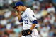 KANSAS CITY, MO - JUNE 17:  Starting pitcher Zack Greinke #23 of the Kansas City Royals reacts after giving up three runs during the 4th inning of the game against the Arizona Diamondbacks on June 17, 2009 at Kauffman Stadium in Kansas City, Missouri.  (Photo by Jamie Squire/Getty Images)