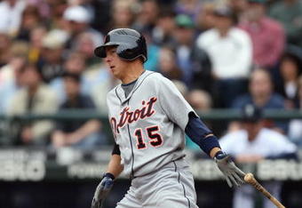 SEATTLE - APRIL 19:  Brandon Inge #15 of the Detroit Tigers bats against the Seattle Mariners during the game on April 19, 2009 at Safeco Field in Seattle, Washington. (Photo by Otto Greule Jr/Getty Images)