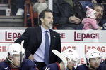 HALIFAX, NS, CANADA - MAY 11:  Team United States Head Coach John Tortorella watches play during the game against Finland at the IIHF World Ice Hockey Championship qualification round at the Halifax Metro Centre on May 11, 2008 in Halifax, Nova Scotia, Canada.  Finland defeated the United States 3-2.  (Photo by Richard Wolowicz/Getty Images)
