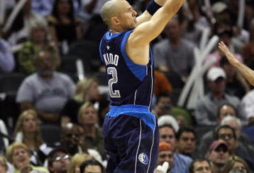 SAN ANTONIO - APRIL 28:  Guard Jason Kidd #2 of the Dallas Mavericks during play against the San Antonio Spurs in Game Five of the Western Conference Quarterfinals during the 2009 NBA Playoffs at AT&T Center on April 28, 2009 in San Antonio, Texas. NOTE TO USER: User expressly acknowledges and agrees that, by downloading and or using this photograph, User is consenting to the terms and conditions of the Getty Images License Agreement.  (Photo by Ronald Martinez/Getty Images)