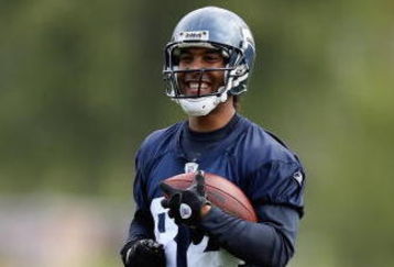 RENTON, WA - MAY 2:  T.J. Houshmandzadeh #84 of the Seattle Seahawks smiles during minicamp at the Seahawks training facility on May 2, 2009 in Renton, Washington. (Photo by Otto Greule Jr/Getty Images) 