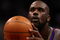 LOS ANGELES, CA - JANUARY 11:  Shaquille O'Neal #32 of the Phoenix Suns lines up a foul shot against the Los Angeles Clippers on January 11, 2009 at Staples Center in Los Angeles, California.  The Suns won 109-103.   NOTE TO USER: User expressly acknowledges and agrees that, by downloading and/or using this Photograph, user is consenting to the terms and conditions of the Getty Images License Agreement.  (Photo by Stephen Dunn/Getty Images)