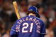 PHOENIX - JUNE 23:  Jarrod Saltalamacchia #21 of the Texas Rangers warms up on deck during the major league baseball game against the Arizona Diamondbacks at Chase Field on June 23, 2009 in Phoenix, Arizona. The Diamondbacks defeated the Rangers 8-2.  (Photo by Christian Petersen/Getty Images)