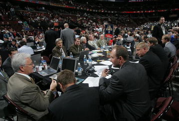 OTTAWA, ON - JUNE 21: The Florida Panthers draft table photographed during the 2008 NHL Entry Draft at Scotiabank Place on June 21, 2008 in Ottawa, Ontario, Canada. (Photo by Bruce Bennett/Getty Images)