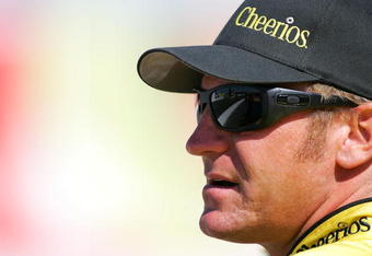 SONOMA, CA - JUNE 19:  Clint Bowyer, driver of the #33 Cheerios/Hamburger Helper Chevrolet, looks on during qualifying for the NASCAR Sprint Cup Series Toyota/Save Mart 350 at the Infineon Raceway on June 19, 2009 in Sonoma, California.  (Photo by Todd Warshaw/Getty Images)