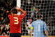 BLOEMFONTEIN, SOUTH AFRICA - JUNE 24: Goalkeeper Iker Casillas and Gerard Pique of Spain react after Clint Dempsey of USA scored the 2:0 goal during the FIFA Confederations Cup Semi Final match between Spain and USA at the Free State stadium on June 24, 2009 in Bloemfontein, South Africa. (Photo by Kevork Djansezian/Getty Images)
