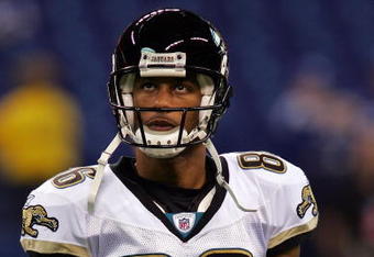 INDIANAPOLIS - SEPTEMBER 21: Wide receiver Dennis Northcutt #86 of the Jacksonville Jaguars before a game against the Indianapolis Colts on September 21, 2008 at Lucas Oil Stadium in Indianapolis, Indiana.  (Photo by Ronald Martinez/Getty Images)