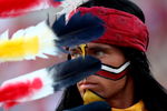 ORLANDO, FL - DECEMBER 27:  The Florida State Seminoles mascot Chief Osceola watches the action during the Champs Bowl against the Wisconsin Badgers on December 27, 2008 at the Citrus Bowl in Orlando, Florida.  (Photo by Sam Greenwood/Getty Images)