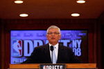 NEW YORK - JUNE 26: NBA Commissioner David Stern speaks during the 2008 NBA Draft at the Wamu Theatre at Madison Square Garden June 26, 2008 in New York City. NOTE TO USER: User expressly acknowledges and agrees that, by downloading and or using this photograph, User is consenting to the terms and conditions of the Getty Images License Agreement.  (Photo by Nick Laham/Getty Images)