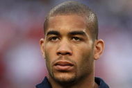 CHICAGO - JUNE 06: Oguchi Onyewu #5 of the United States stands during player introductions before a FIFA 2010 World Cup Qualifying match against Honduras on June 6, 2009 at Soldier Field in Chicago, Illinois. The United States defeated Honduras 2-1. (Photo by Jonathan Daniel/Getty Images)