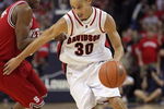 CHARLOTTE, NC - DECEMBER 6:  Stephen Curry #30 of the Davidson Wildcats drives during the game against the North Carolina State Wolfpack at Time Warner Cable Arena on December 6, 2008 in Charlotte, North Carolina. (Photo by Streeter Lecka/Getty Images)
